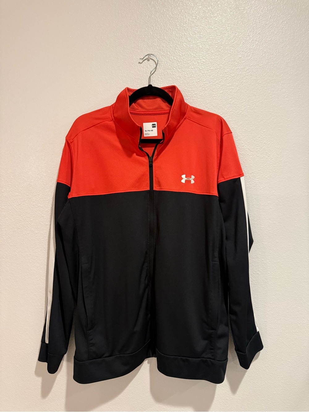 Under Armour Red and Black Men's Performance Full-Zip Jacket